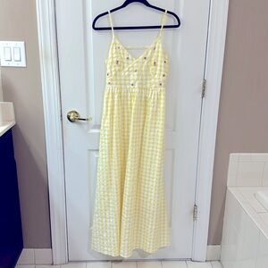 ZARA yellow summer dress size Small. One time used